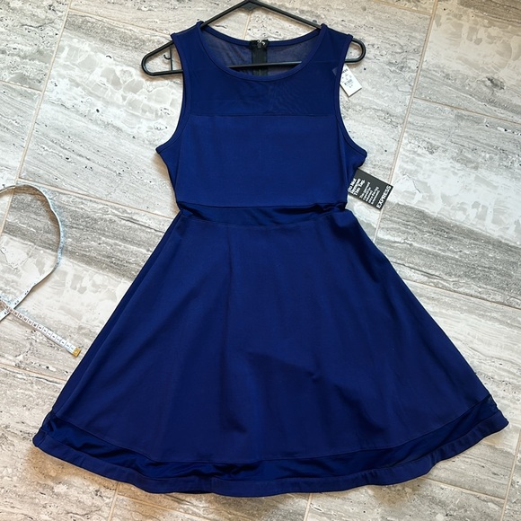 Express Dresses & Skirts - Express Navy Fit and Flare dress